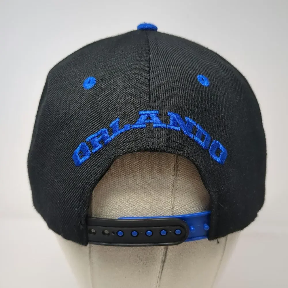 Essencial Snapback Black Blue One Size Orlando Florida 3D Puff Underbrim Hat